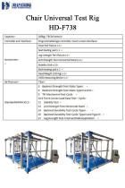 Chair Universal Test Rig