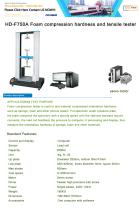 Foam compression hardness and tensile tester - 1