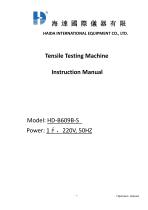 Haida Manual for HD-B609B-S Tensile Testing Machine-1