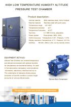 HIGH LOW TEMPERATURE HUMIDITY ALTITUDE PRESSURE TEST CHAMBER - 1