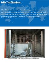 Humidity & Temperature Cycling Chamber-2