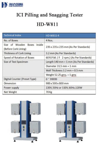 ICI Pilling and Snagging Tester_HD -W811