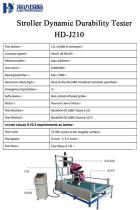 Stroller Dynamic Durability Tester HD-J210-1