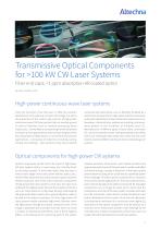 Transmissive Optical Components - 1