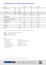 CTS Temperature test chamber Bench Top version - 2