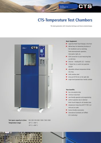 CTS Temperature Test Chambers