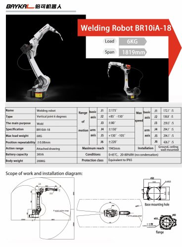 Welding Robot BR20iA-18