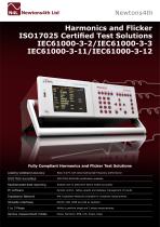 Harmonics and Flicker ISO17025 Certified Test Solutions IEC61000-3-2/IEC61000-3-3 IEC61000-3-11/IEC61000-3-12-1