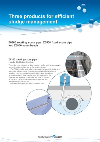 Three products for efficient sludge management