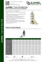 Manual torque multiplier - Type 0X-Series - Juwel Schraubtechnik GmbH ...