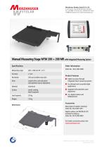 Manual Measuring Stage MTM 200 × 200 MR-1