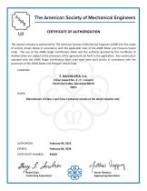 ASME VIII, Div. 1 - U2 STAMP-1