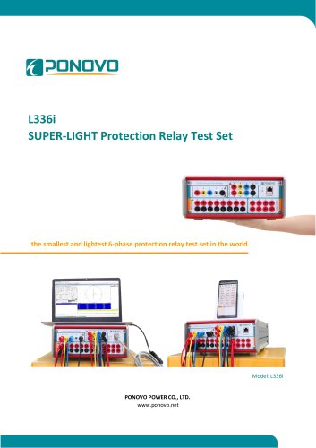 L336i L336i-E SUPER-LIGHT Protection Relay Test Set