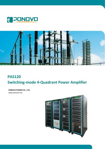 PAS120 Switching-mode 4-Quadrant power amplifier Brochure_EN_2023 V6