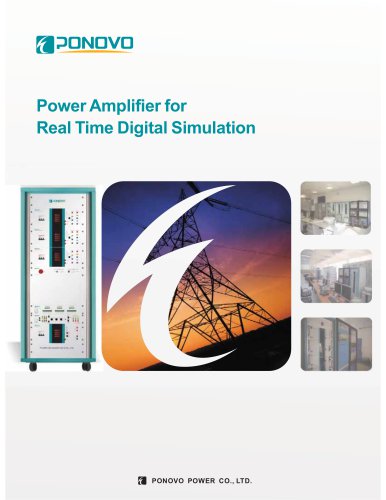 Power Amplifier for Real Time Digital Simulation PAC2000B PAC60Ci PA60Bi PA30Bi PA30Bi-H PAV250Bi PAV120Bi PAC60Cip PA60Bip PA30Bip PA30Bip-HPAV250Bip PAV120Bip