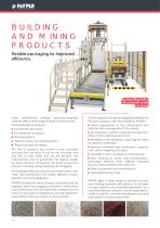 Building and Mining Industry. Bagging and Palletizing Solutions - 4