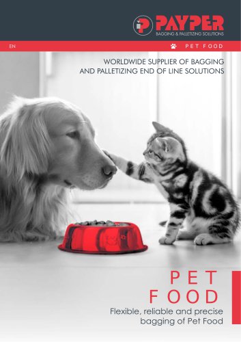 PET FOOD. Bagging and Palletizing Solutions