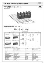 .374" PCB Barrier Terminal Blocks - T24 - 1