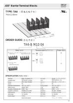 .433" Barrier Terminal Blocks -TA6 - 1