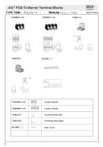 .433" PCB Tir-Barrier Terminal Blocks - T46M - 4