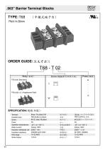 .536" Barrier Terminal Blocks - T68 - 1