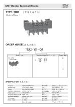 .630" Barrier Terminal Blocks - TBC - 1