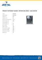 PRODUCT DATASHEET 5642000 - DRYERS EDELWEISS - model EDS-400 - 1