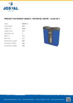 PRODUCT DATASHEET 5656210 - WATER/OIL SEPAR. - model SC-1 - 1