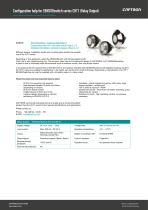 Configuration help for SENSORswitch series CHT1 (Relay Output) - 1
