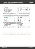 Configuration help for SENSORswitch series CHT1 (Relay Output) - 3