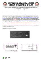Chiclet Keyboard K-TEK-M435-172-MTB-AVR-RM-FN-BL-151B-DWP-1