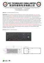 Chiclet Military Keyboard K-TEK-M350-38-MTB-FN-BL-NV-151B-1