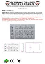 Custom Membrane Keypad K-TEK-D180KP-32-151B-1