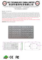 Custom membrane keypad K-TEK-D85KP-50-ML-1