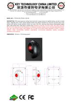 Ergonomic handheld industrial trackballK-TEK-M129-OTB-NV-151B-3B-1