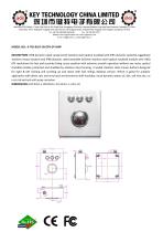 Industrial 38mm Optical Trackball K-TEK-B107-38-OTB-DT-DWP data Sheet-1