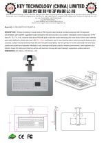 Industrial Membrane Keyboard K-TEK-D527TP-KP-FN-MDT-AL-1