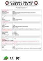 Industrial membrane keypad K-TEK-D83KP-32-ML-2