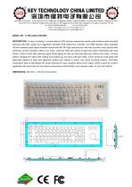 IP65 keyboard K-TEK-A392-OTB-DWP data sheet-1