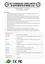 IP65 keyboard K-TEK-A392-OTB-DWP data sheet-2