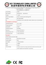 IP65 keyboard K-TEK-A392-OTB-DWP data sheet-3