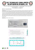 IP65 Waterproof KeyboardK-TEK-A361TP-FN-DWP data sheet-1