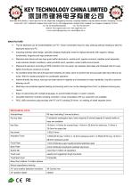 IP65 Waterproof KeyboardK-TEK-A361TP-FN-DWP data sheet-2