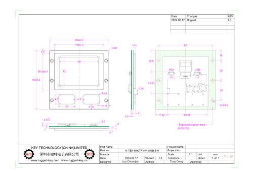 K-TEK-M90TP-NV-151B-SW