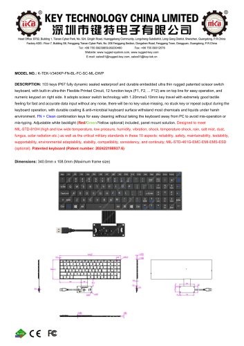 K-TEK-V340KP-FN-BL-FC-SC-ML-DWP