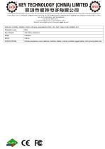 key technology keyboard K-TEK-M418KP-FN-BL-MA-NV-151B datasheet-3