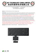 Keyboard with touchpad K-TEK-M315KP-FN-BL-FC-KC-EP+TP85-DML+2K-1