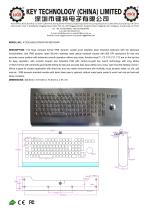 Kiosk Metal Keyboard K-TEK-A420-OTB-KP-FN-MDT-DWP data sheet-1