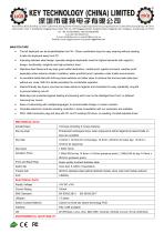 Kiosk Metal Keyboard K-TEK-A420-OTB-KP-FN-MDT-DWP data sheet-2