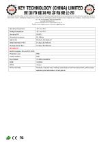 Kiosk Metal Keyboard K-TEK-A420-OTB-KP-FN-MDT-DWP data sheet-3